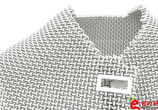 3d打印在時裝(衣服/服裝)上的應用--3d打印設計TUP材料針織背心
